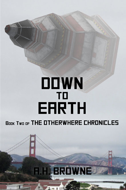 a book cover down to earth